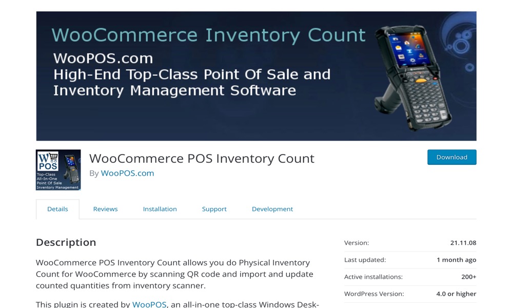 WooCommerce POS Inventory Count
