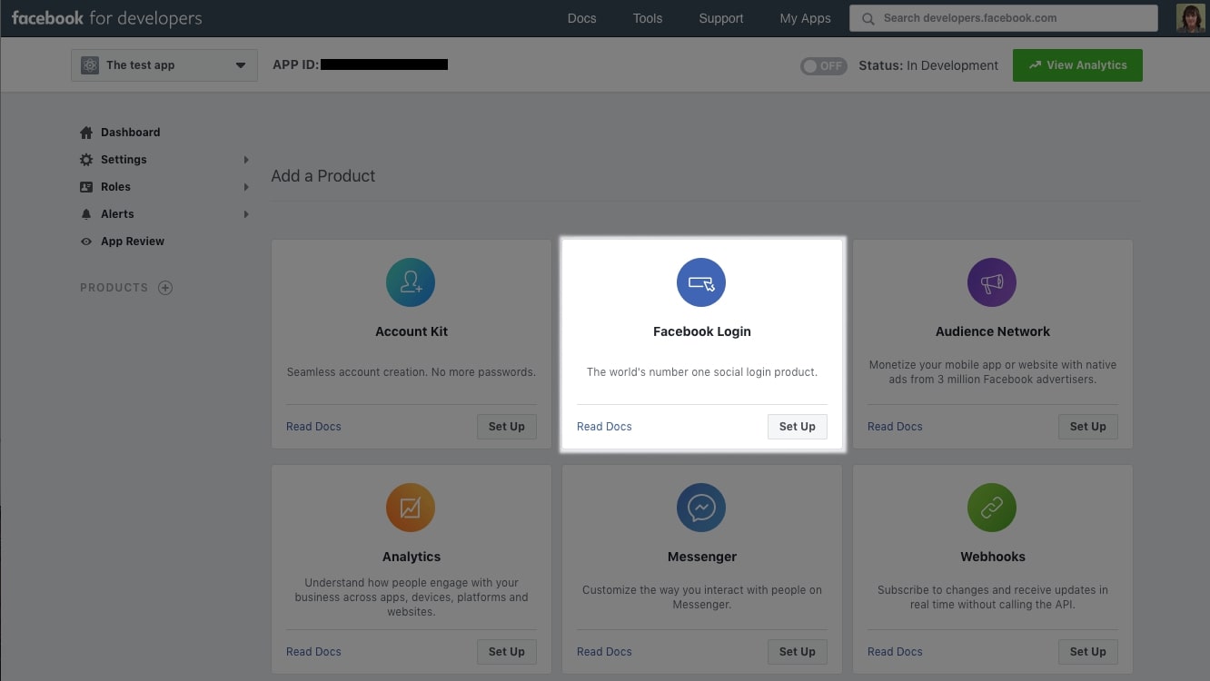 Facebook social login