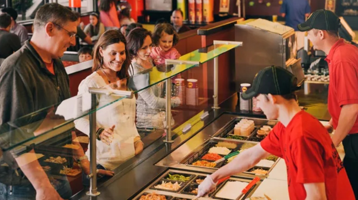 Chipotle-style assembly line