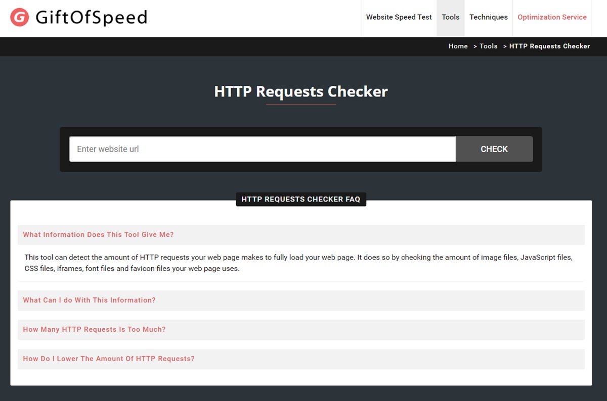 Factors for Shopify speed optimization: Reduce HTTP requests