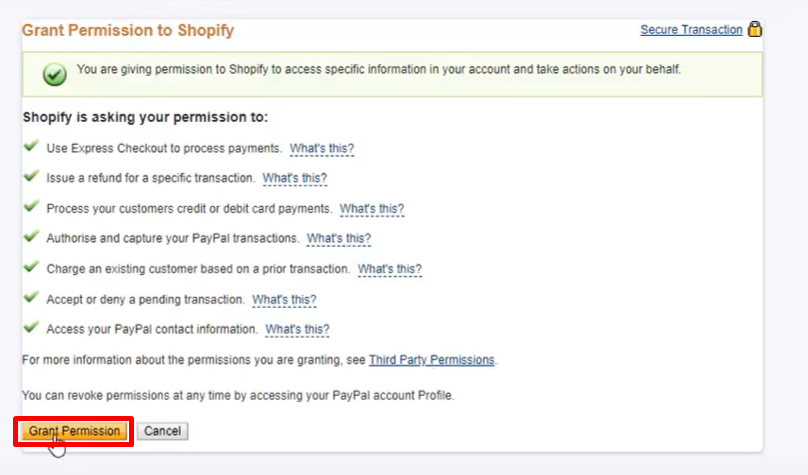 add paypal to shopify