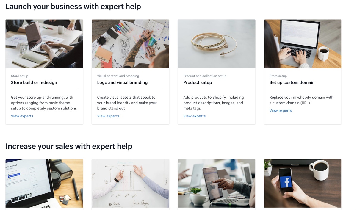 Get support from Shopify experts