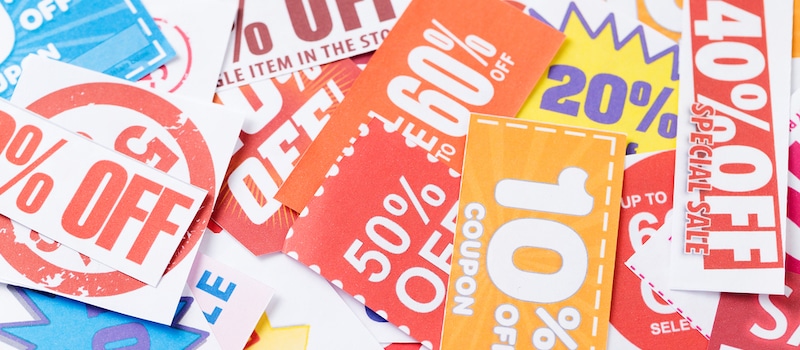 Take advantage of coupons, freebies, and mixed item discounts