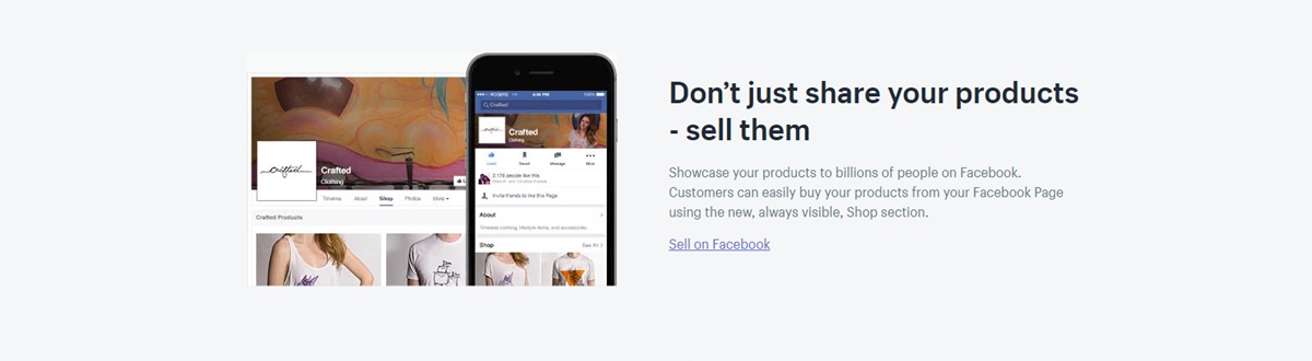 Use Shopify Lite to sell on Facebook