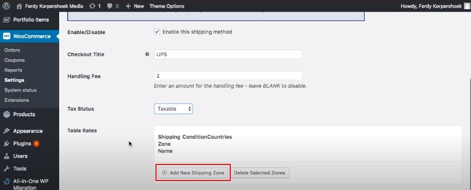 Step 2: Set up shipping zones