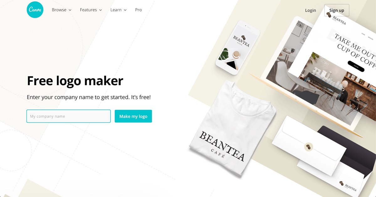 best logo generators: CANVA LOGO MAKER