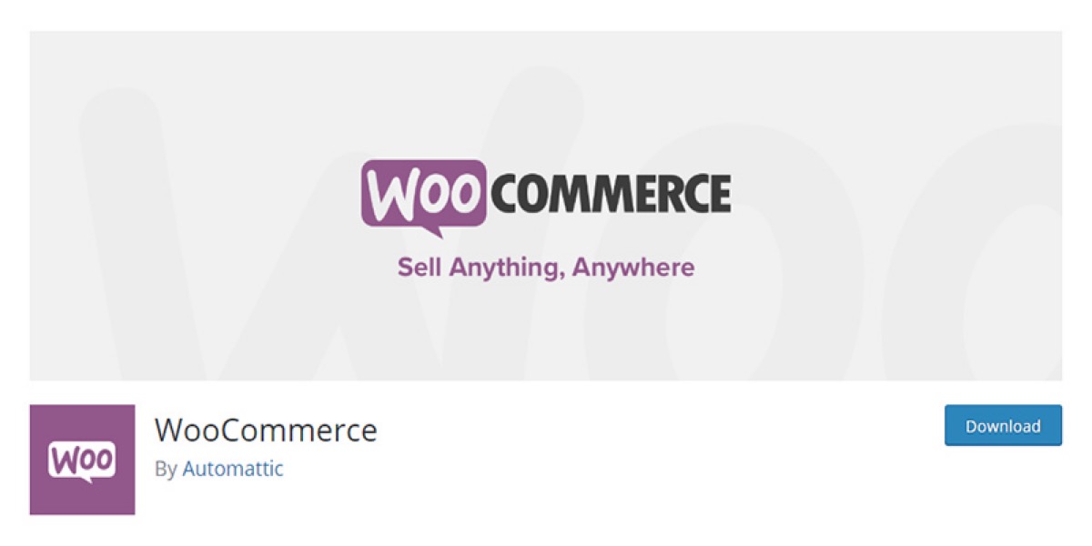 Download and install the WooCommerce plugin