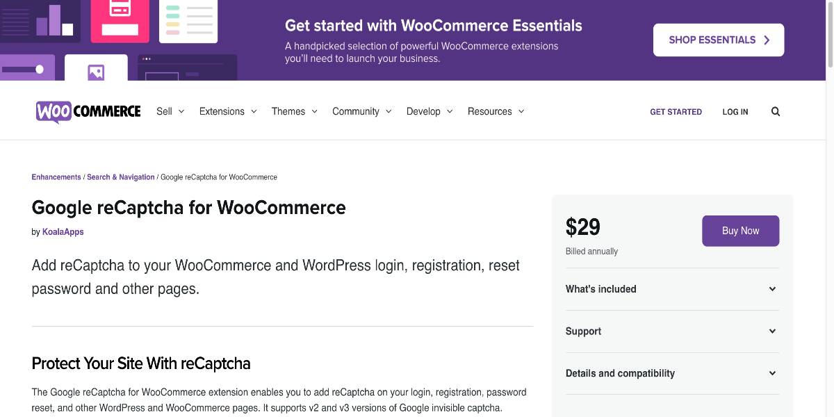  Google reCaptcha for WooCommerce