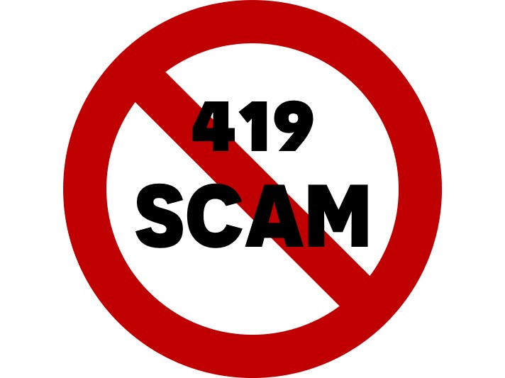 The number 419 refers to the section of the Nigerian Criminal Code dealing with fraud, the charges and penalties for offenders