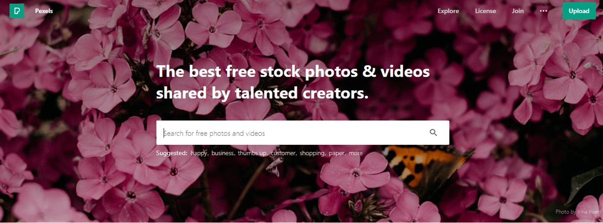 Free stock photo sites: Pexels