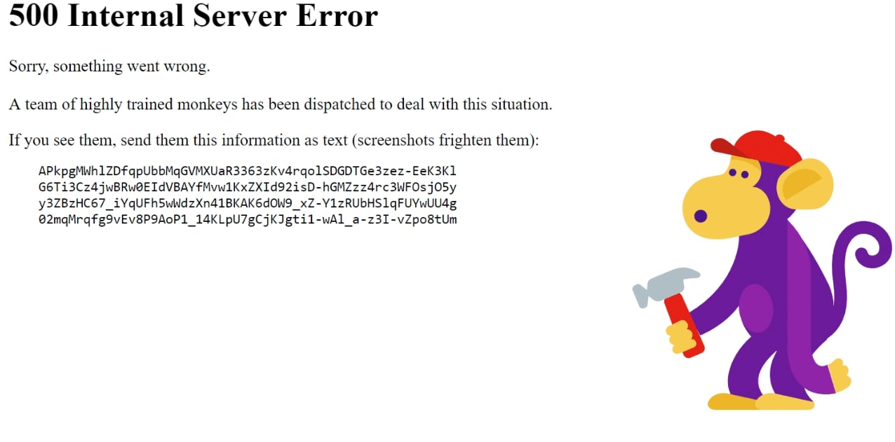 Why you should fix the 500 internal server error