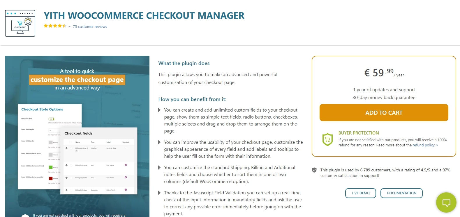 YITH WooCommerce Checkout Manager