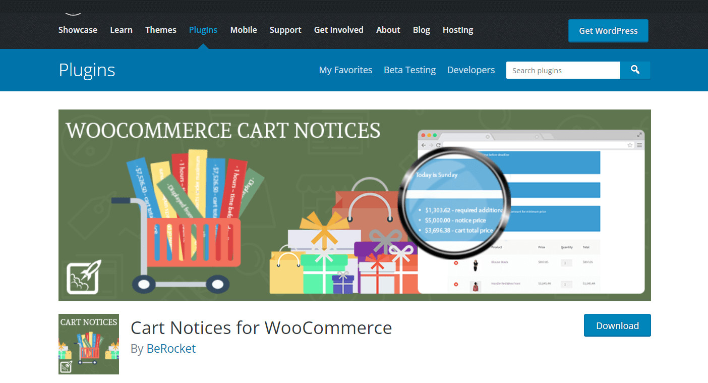  Cart Notices for WooCommerce by BeRocket