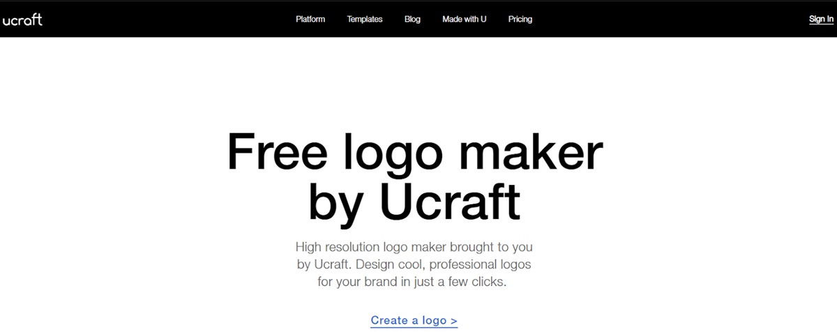 Ucraft’s official webpage