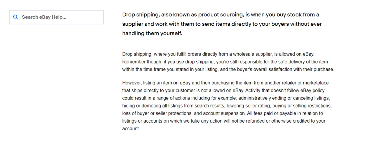 ebay dropshipping description template