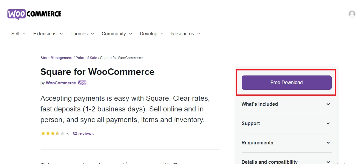 Square for WooCommerce screenshot