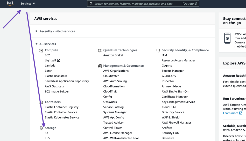 Uploading Files to Amazon Web Services