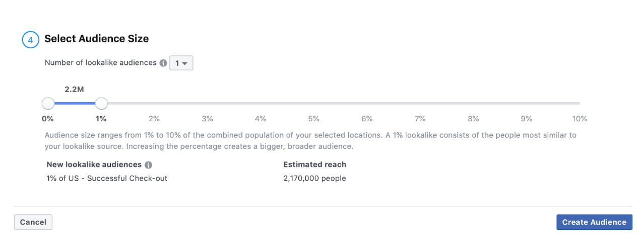 Facebook Advertising - Audience Size