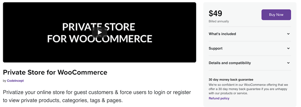 Private Store for WooCommerce