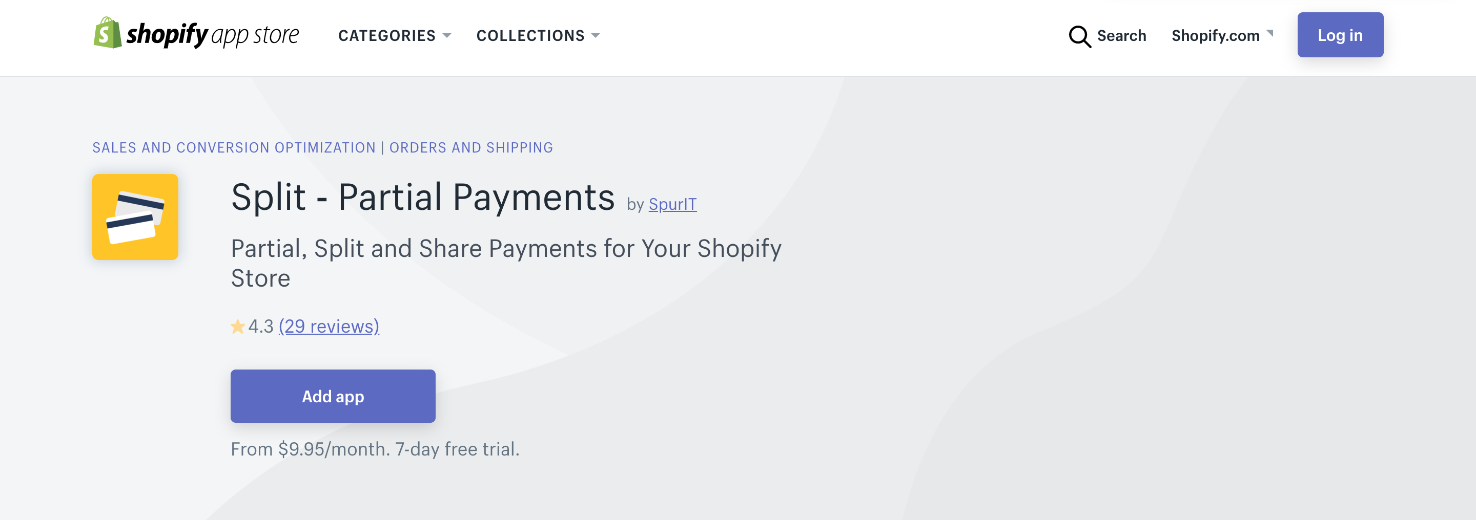 Shopify partial payment