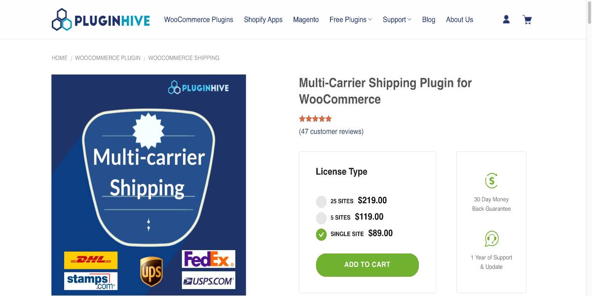 Multi-Carrier Shipping Plugin for WooCommerce