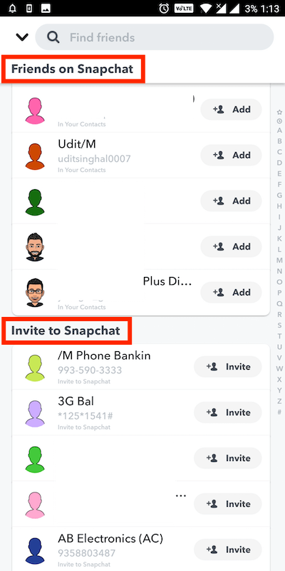 Invite more people to join Snapchat