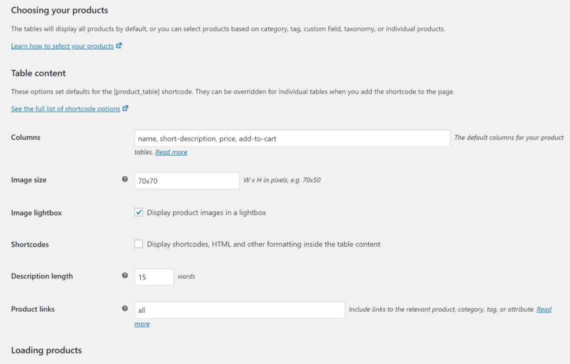 Configure settings