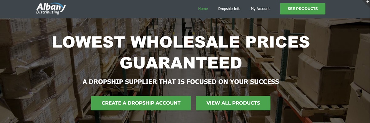 Best free Dropship companies: Albany Distributing