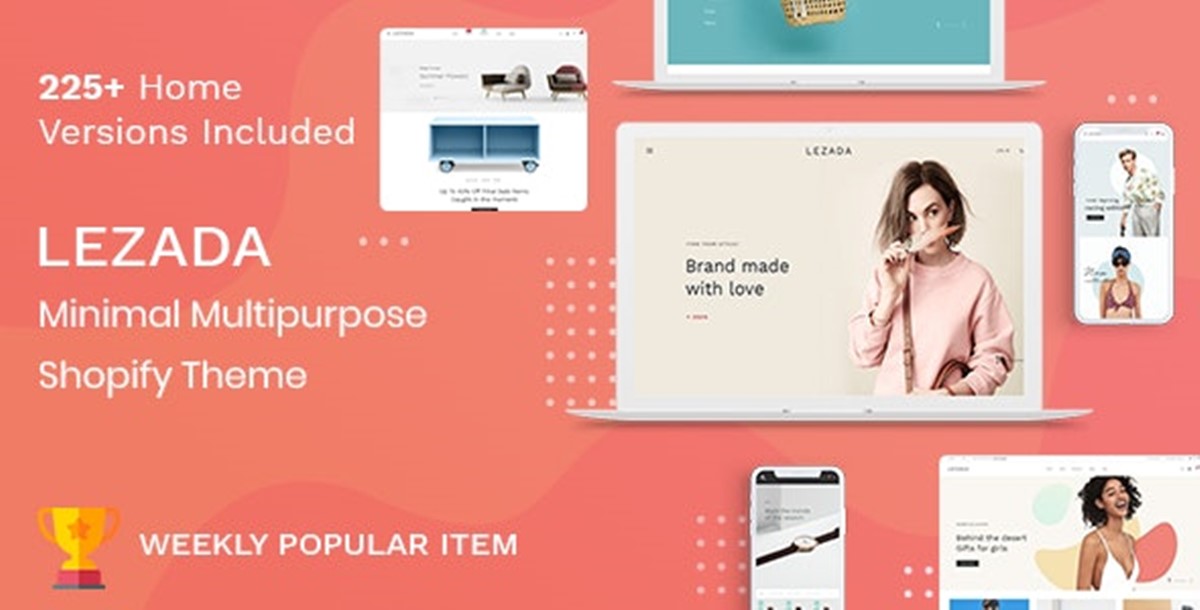 Best Shopify Bootstrap themes Compatible with Bootstrap 4.x: Lezada theme