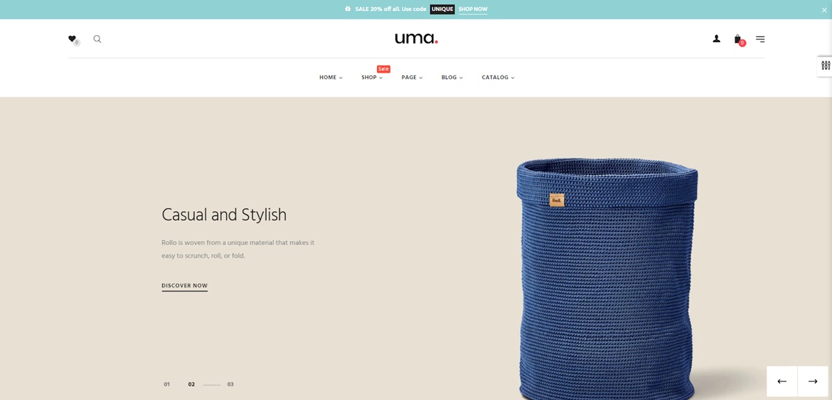 One-product Shopify store themes - Uma
