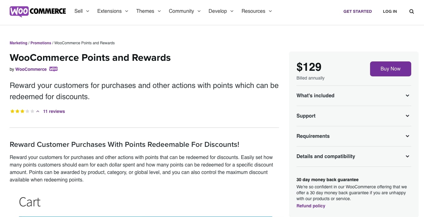 WooCommerce points and rewards