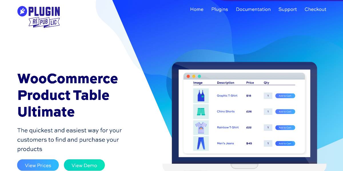 WooCommerce Product Table Ultimate