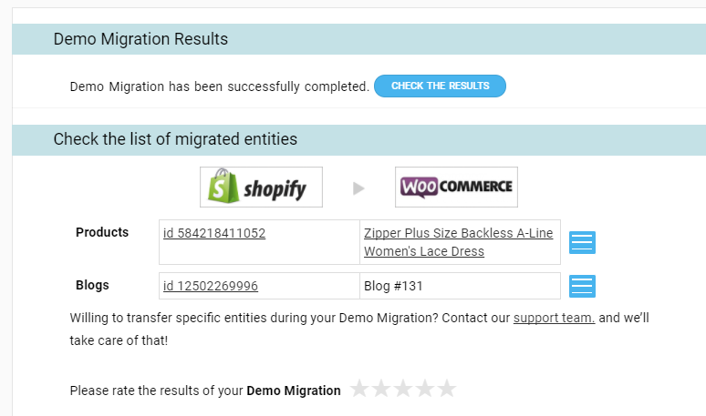 Complete your migration