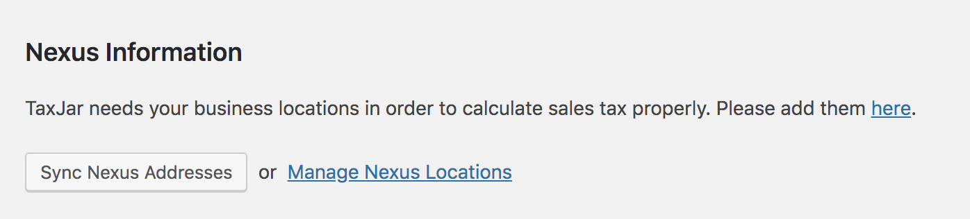 Configure Nexus Addresses