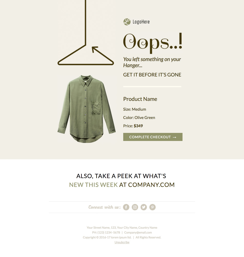 10  Awesome Shopify Abandoned Cart Email Templates