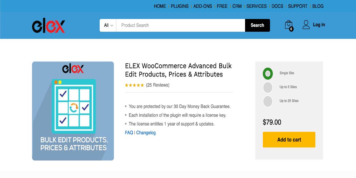 ELEX WooCommerce Advanced Bulk Edit Products, Prices and Attributes