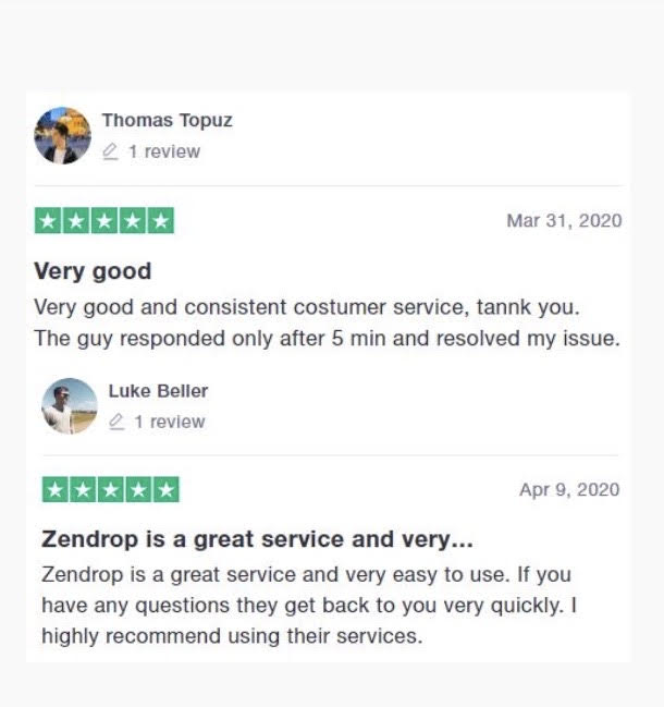 Here’s what users say about Zendrop