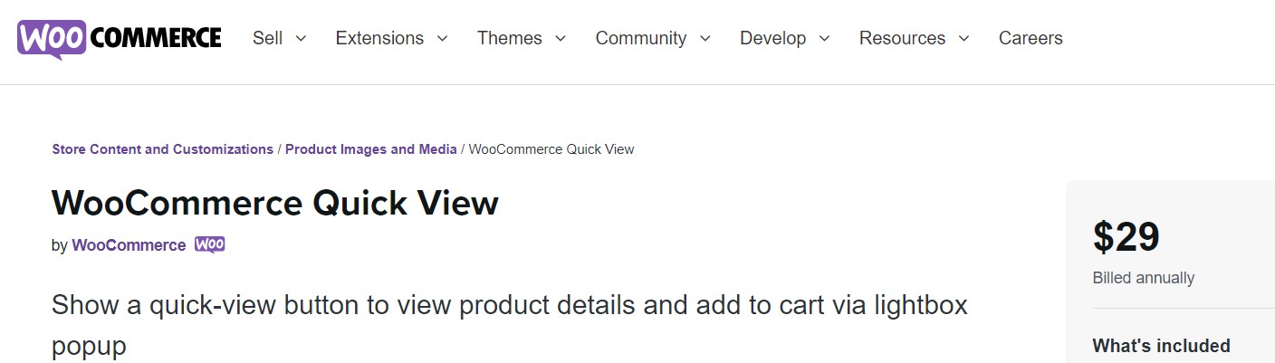 WooCommerce Quick View by WooCommerce