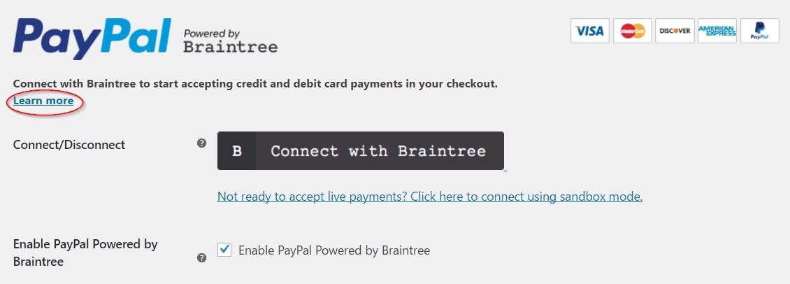 Paypal powered by Braintree