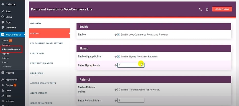 Step 2: Enable the plugin settings