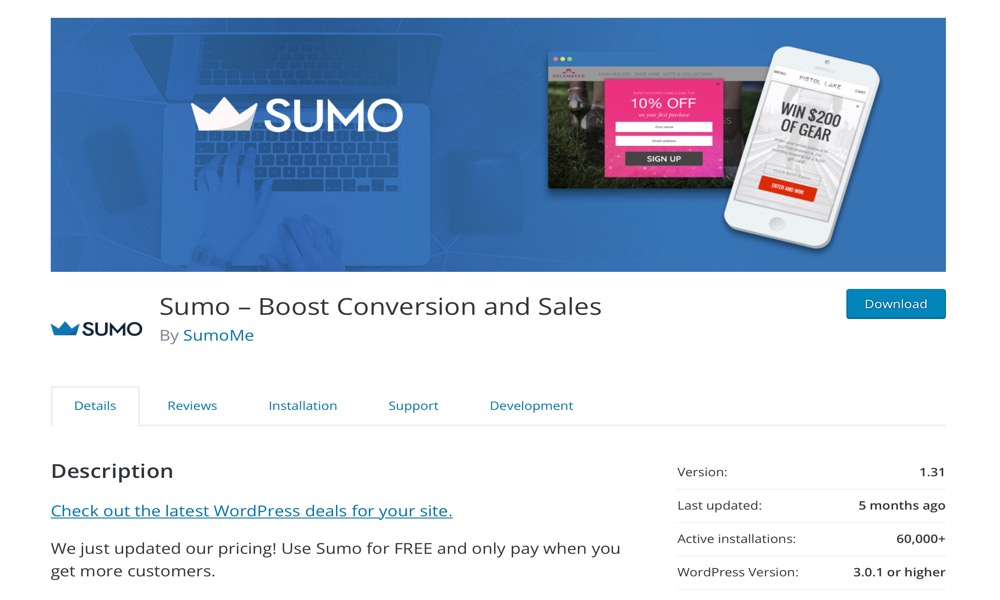 Sumo - Boost Conversions and Sales