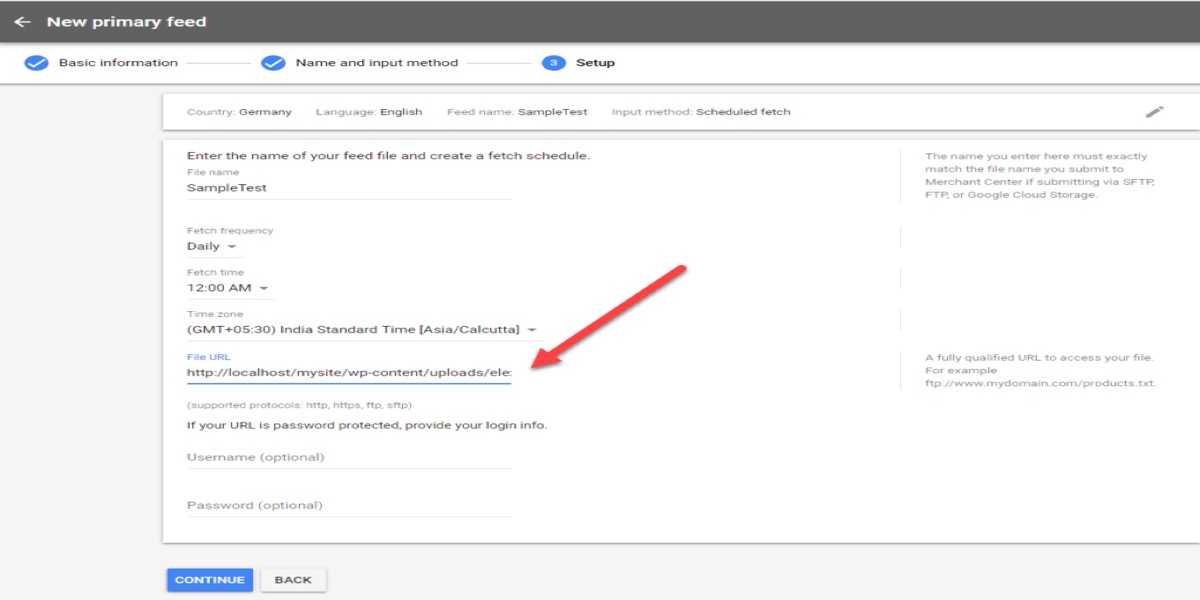 Product Feeds should be uploaded to your Google Merchant Center account