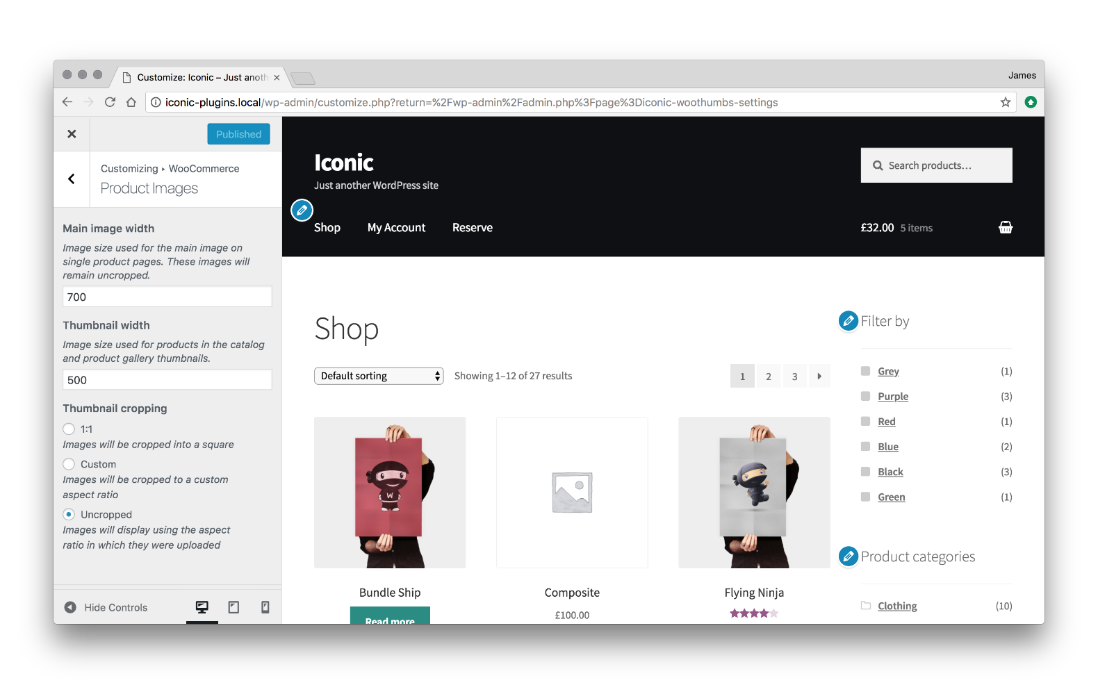 WooCommerce image size