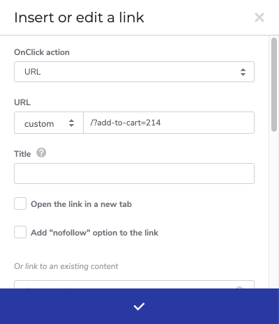 Create a custom "Add to Cart" button