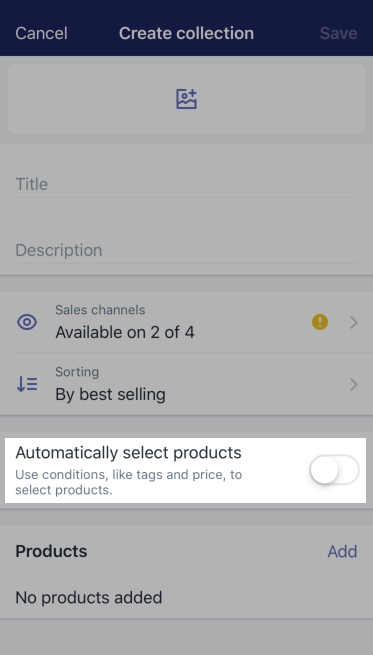 add a category in shopify