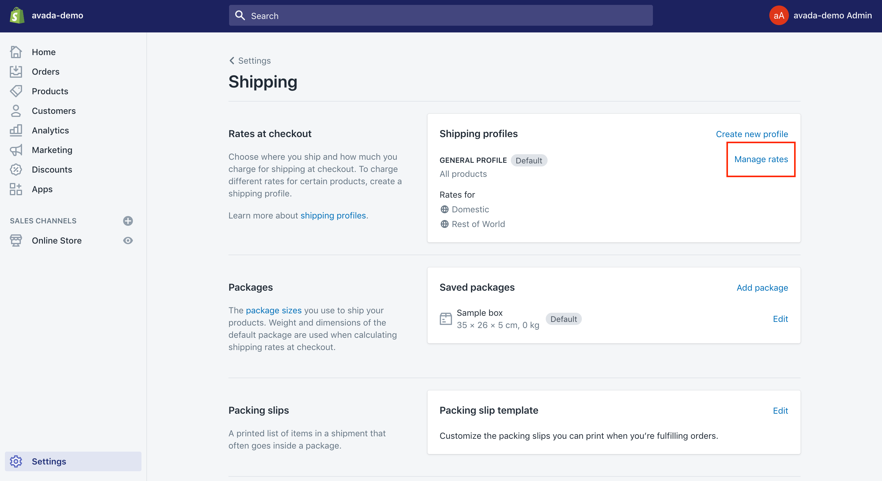 how to set up shipping on Shopify for dropshipping