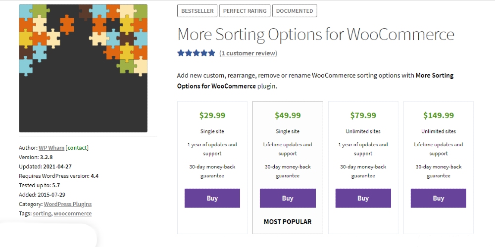 More sorting options for WooCommerce