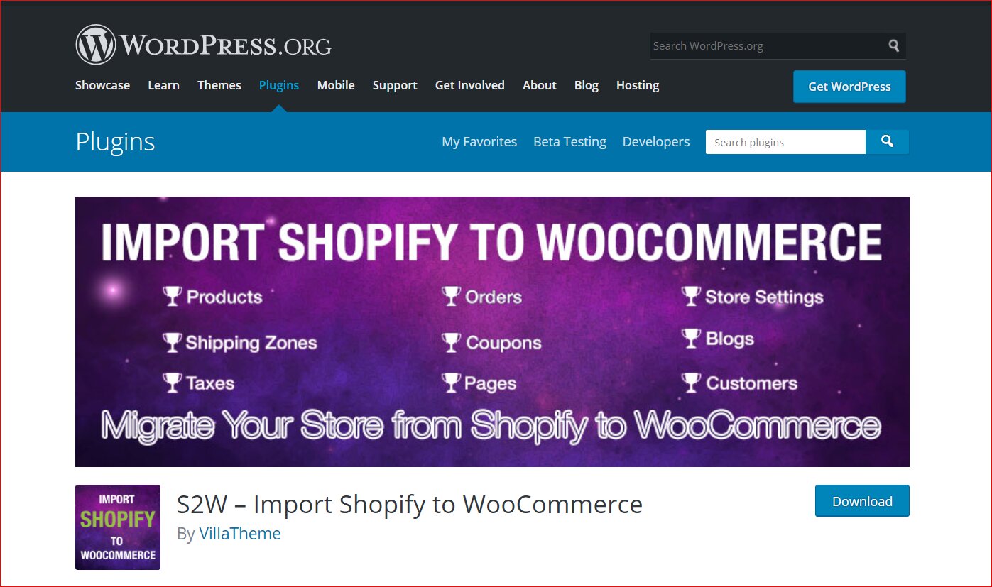 S2W – Import Shopify to WooCommerce