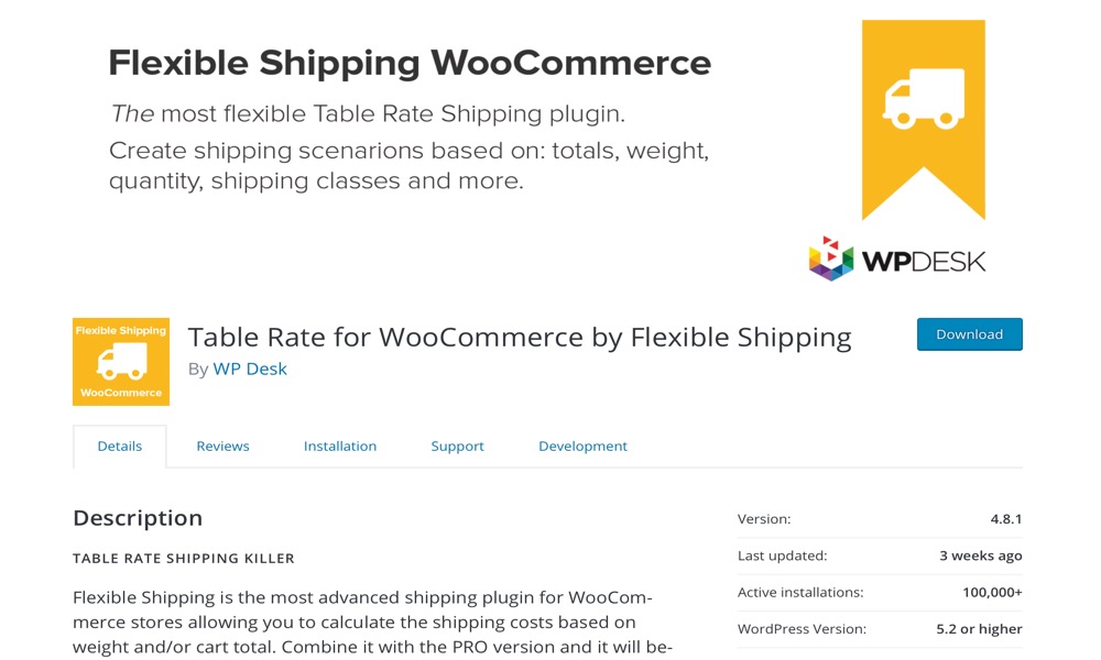 Table Rate for WooCommerce by Flexible Shipping