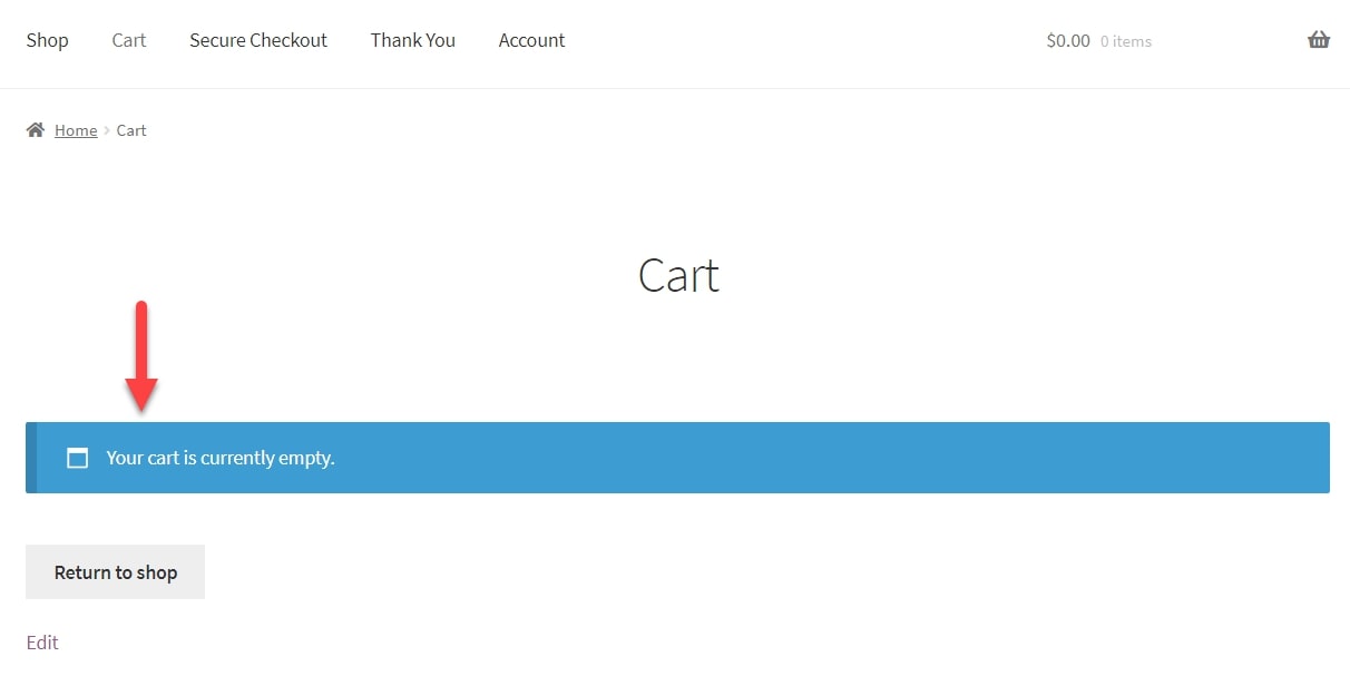 WooCommerce cart not working